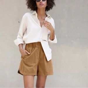 AYR Staycation Shorts In Chipwhich Brown Tan Womens Medium